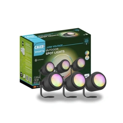 Imagen de Conjunto proyector piquetajardinCALEX RGB+ CCT Smart Home Outdoor 5401001300