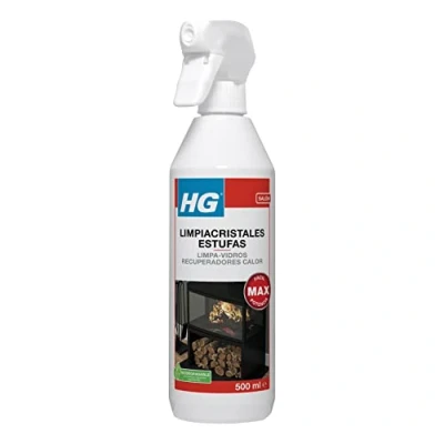 Imagen de HG Aerosol Limpiador para Cristales de Estufa Hornos y Chimeneas, Elimina Hollín, Grasa Alquitrán 500 ml