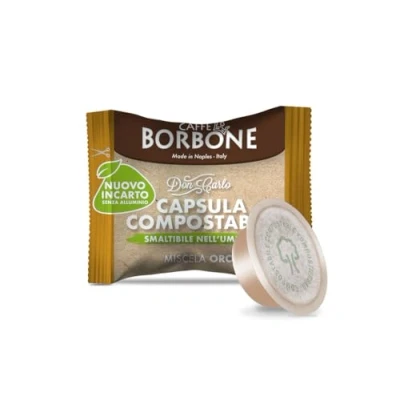Imagen de Caffè Borbone Don Carlo Cápsulas Compostables, Mezcla de Café Oro 50 Compatibles con Máquinas Lavazza A Modo Mio para uso doméstico