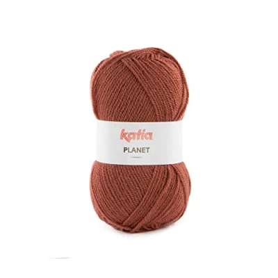 Imagen de Planet acrilicó de Katia ovillos 100 gramos i 200 metros, para tejer con agujas del 4.5 5 o ganchillo 4 4.5. Color Rojo Tomate (4019)