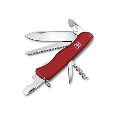 Imagen de Victorinox, Forester, Navaja Multiuso Suiza, Cuchillo bolsillo, Regalo, 12 Funciones, Hoja grande, Abrelatas, Bloqueable