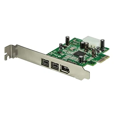 Imagen de StarTech.com Adaptador Tarjeta FireWire PCI Express e 1394b 1394a 1x 400 6 pines Hembra 2x 800 9