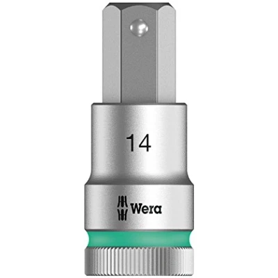 Imagen de WERA 05003827001 8740 C HF Hex Plus 14,0 x 60 mm Vaso de punta Zyklop con función retención 1/2&quot;
