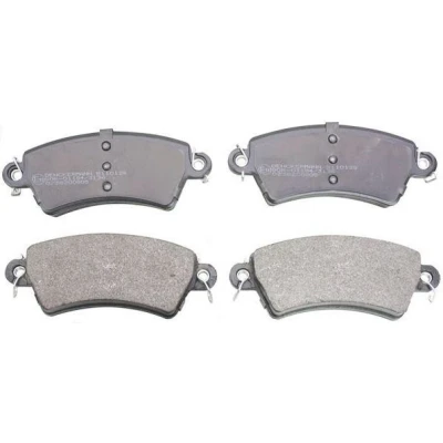 Imagen de DENCKERMANN B110128 Juego de pastillas freno Eje delantero excl. contacto avisador desgaste PEUGEOT: 206 Hatchback, 306 Hatchback