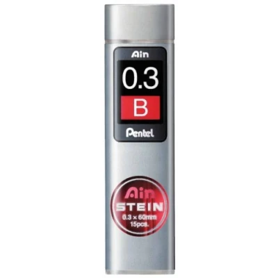 Imagen de Pentel C275 BO Ain Stein Recambio de minas, B, grosor trazo 0,3 mm, 15 minas