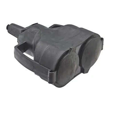 Imagen de Debflex 713760 Enchufe doble hembra 2P + T recto y hermético (16 A), color negro