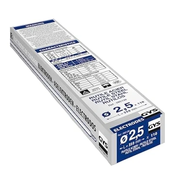 Imagen de GYS 110 Electrodos rutilo para acero 2,5 medio estuche