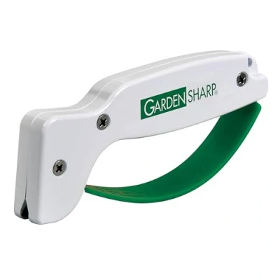 Imagen de Accusharp Gardensharp Afilador de Cuchillos y Herramientas, Color Verde Blanco