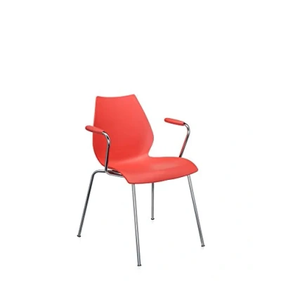 Imagen de Kartell Maui Silla de Oficina Standard Con Reposabrazos, Purpura, Set 2