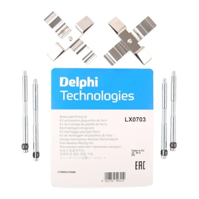 Imagen de DELPHI LX0703 Kit de accesorios, pastillas frenos BMW: 1 Hatchback, 3 Berlina, 4 Gran Coupe norauto, oscaro, mister auto