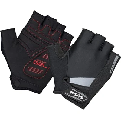 Imagen de GripGrab Guantes de Ciclismo SuperGel Verano Cortos Acolchado DoctorGel 6mm Mitones Bicicleta Hombre Carretera MTB Gravel
