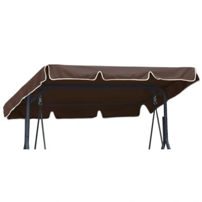 Imagen de Ferocity Universal Techo Solar para balancín tamaño 210 x 145 cm Toldo Fundas balancines de Repuesto Columpio jardín Marrón [101]