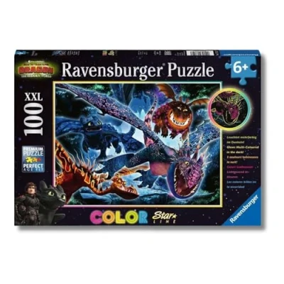 Imagen de Ravensburger Puzzle: Dragon, Puzzle 6 Años o Más, Adultos, Rompecabezas Niños, 100 piezas XXL, Regalo Niño Años, Puzzle, Puzles Niños Brilla en Oscuridad