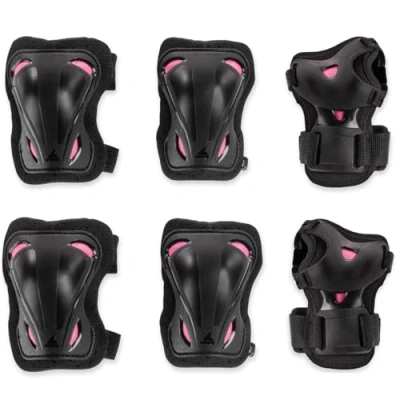 Imagen de Rollerblade Protecciones Skate Gear W 3 Pack, Mujeres, Negro, M