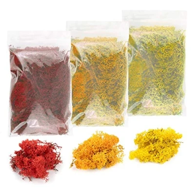 Imagen de War World Scenics Musgo para Follaje Multipack 3 x 20g (Amarillo, Naranja, Rojo) Liquen Modelismo Ferroviario Maqueta Wargame Juego de Guerra Base Escenario Árbol Arbusto Setos Diorama