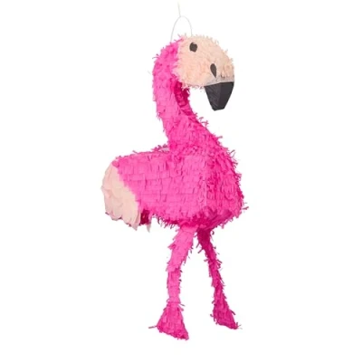 Imagen de Relaxdays Flamingo Piñata Infantil Flamenco XXL, Papel, Rosa, 80 x 40 14 cm, Color (10022567)
