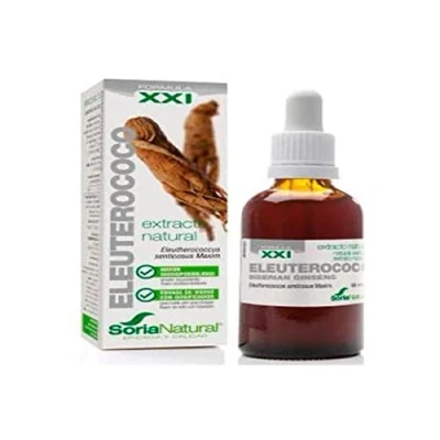 Imagen de Soria Natural Eleuterococo Extracto Ayuda a Recuperar la Vitalidad Mejorar Fatiga, Física y Psicológica en Situaciones de Estrés. 100% Puro Botella 50 ml