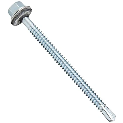 Imagen de Index ABE166390 Tornillo punta broca DIN 7504 K zincado con arandela P 16 EPDM 6,3 x 90