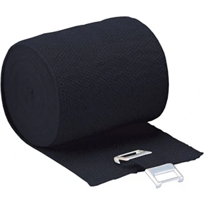Imagen de Höga Lastic Color negro 4 cm x 5 m estirada, venda ideal permanente, paquete de 2 (2 1 unidad)