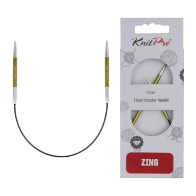Imagen de KnitPro Agujas de tejer fijas Zing Alfileres circulares 22,5 cm x 3,5 mm