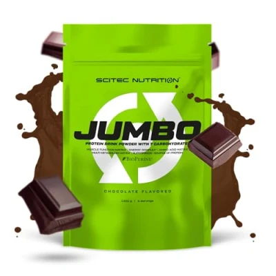Imagen de Scitec Nutrition Jumbo Ganador de Peso Alto en Calorías con Proteína Multi Componente Matriz Aminoácidos Metabólica Mezcla Superalimentos, 1,32 kg, Chocolate