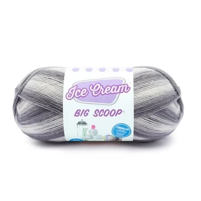 Imagen de Lion Brand Yarn 922 200 Ice Cream Scoop Grande Hilo, Galletas y Crema
