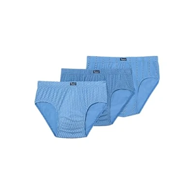 Imagen de Abanderado Slip semicorto Esenciales Estampados Hombre x3, Multicolor (Mix Azul Claro), 48