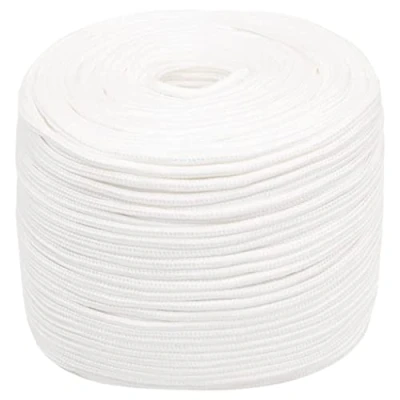 Imagen de vidaXL Cuerda de Barco Polipropileno Blanco Intenso 8 mm 100 m