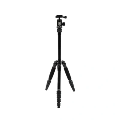 Imagen de SIRUI 138cm Trípode para Cámara de Viaje Traveler 5A, Aluminio Liviano con Cabezal Bola Panorámico 360, Compacto Fotografía Videocámara, DSLR, Carga Máxima 4kg