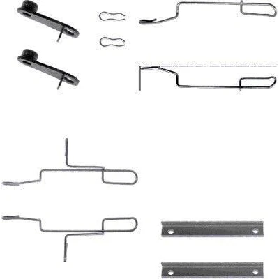 Imagen de HELLA 8DZ 355 202 531 Kit de accesorios, pastillas frenos PEUGEOT: 306 Hatchback, 106 I CITROËN: AX, ZX Hatchback