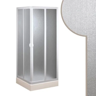 Imagen de Forte Mampara de Ducha 75x75 CM Acrílico Mod.Smart con Apertura Central