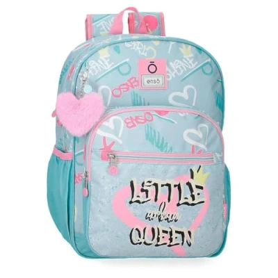 Imagen de Enso Little Urban Queen Mochila Escolar Infantil Fabricada en Poliéster, Tirantes Anchos y Ajustables Que se adaptan, Bolsillo Frontal.