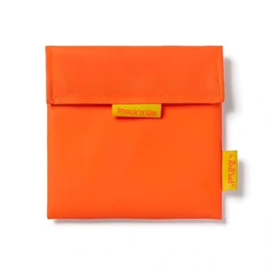 Imagen de Roll&#039;eat ® Porta Sandwich Reutilizable, Bolsa Ecológica sin BPA, Bocadillo de Color Fluor Naranja Snack&#039;n&#039;Go