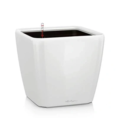 Imagen de Lechuza 16120 Maceta Quadro Premium 21 LS Kit Completo, Color Blanco (21 x 20)