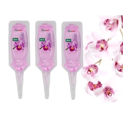 Imagen de floraline® Juego de 3 orquídeas Vitalkur Fertilizante para hasta 6 meses magníficas flores con crecimiento y sanas Aplicación cuidado cuidadosos