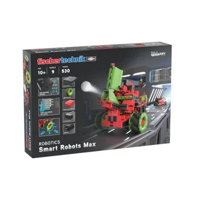 Imagen de fischertechnik Smart Robots Max 564111 — Kit de construcción robots: programables y controlados a distancia, 9 modelos, partir 10 años