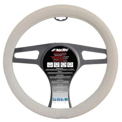 Imagen de Simoni Racing 500 CVT/500 Funda cubierta para el volante beis 37 39cm Ecopiel FIAT: Hatchback, C Cabrio