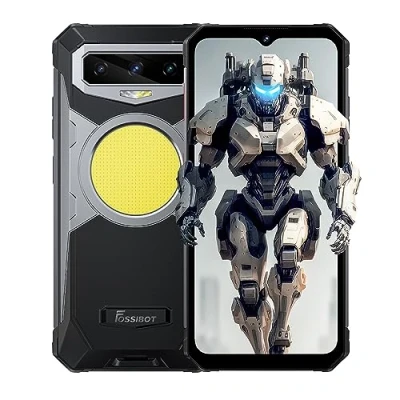 Imagen de FOSSiBOT Smartphone Resistente F102, Linterna de Camping 495 Lúmenes, 20GB+256GB, 108MP Cámara(20MP Visión Nocturna), Batería 16500mAh, IP68 Móvil Antigolpes, Android 13, 6.58&#039;&#039; HD+, NFC Negro