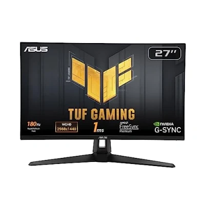 Imagen de ASUS Monitor de juegos TUF Gaming VG27AQ3A 27&quot; (QHD , 180Hz, Fast IPS, ELMB Sync, 1ms (GTG), Freesync Premium, compatible con G Overdrive Variable, 130% sRGB)