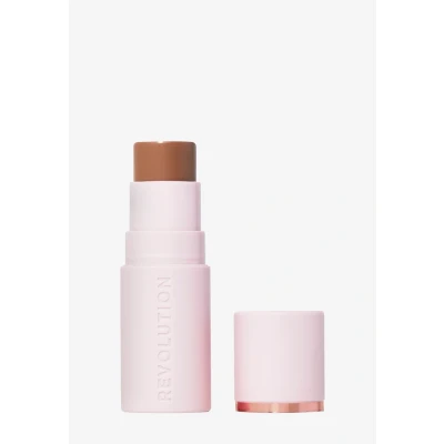 Imagen de Revolution, Skin Silk Bronzer Stick, Bronceador en Barra con Color Modulable para Mejillas, Ojos y Labios, Fórmula Crema a Polvo, Vegano Libre de Crueldad, Medium Sunset, 4.5g