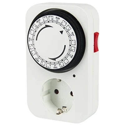 Imagen de Electraline 59504 Programador Timer Manual semanal, Color Blanco