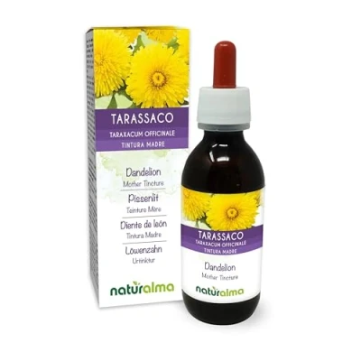 Imagen de Diente de león (Taraxacum officinale) raíces y hojas Tintura Madre sin alcohol Naturalma Extracto líquido gotas 120 ml Complemento alimenticio Vegano