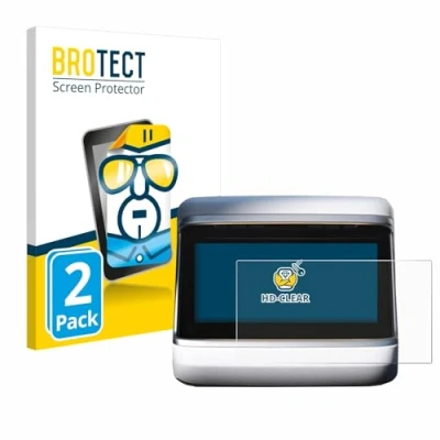 Imagen de BROTECT Protector Pantalla para Tesla Model X Plaid 2023 (Pantalla trasera) Transparente (2 Unidades) Anti Huellas