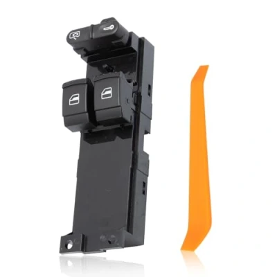 Imagen de ZEALfix Interruptor de Ventana Eléctrica Mando Botonera Elevalunas 1J3 959 857 para Golf MK4 Skoda Passat Fabia Octavia 1J3959857