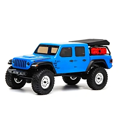 Imagen de Axial RC Truck 1/24 SCX24 Jeep JT Gladiator 4WD Rock Crawler cepillado RTR (todo está incluido en la caja), azul, AXI00005T2