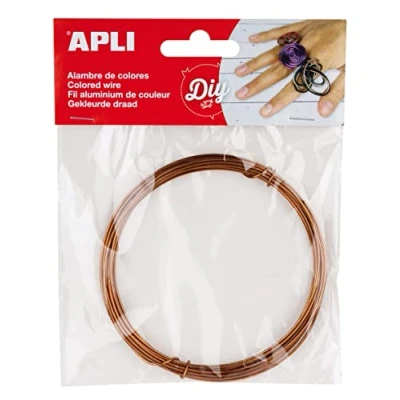 Imagen de APLI 14100 Alambre de color cobre 1,5 mm x 5 m