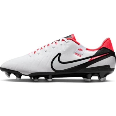 Imagen de Nike Performance Legend 10 Academy FG/MG Botas de fútbol con tacos, Hombre, Talla: 41, White/black/bright crimson Zapatos