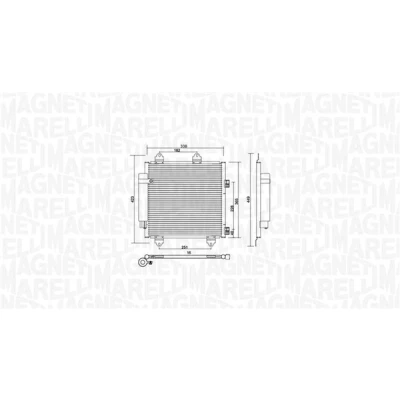 Imagen de MAGNETI MARELLI 350203753000 Condensador con secador 370x332x16 331,8 370 16