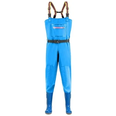 Imagen de Naturepanda Vadeadores de Pesca,Vadeadores Pecho Impermeables,Vadeadores Pesca y Caza,PVC Vadeador,Pantalones Estanque,Transpirables,con Botas,Antideslizantes,para Mujeres,Caza,Granjas