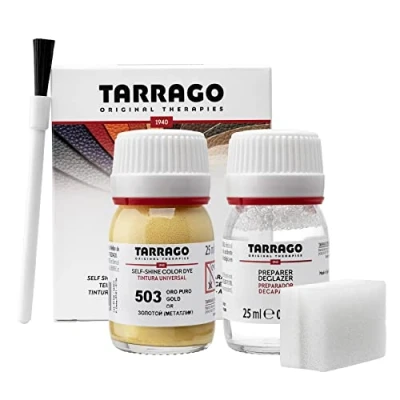Imagen de Self Shine Color Dye 25 ml Tinte para Zapatos y Accesorios Autobrillante Cubre Rozaduras Desgastes del Calzado (503 Oro Puro)